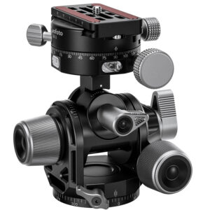 Leofoto G4 PROM Four Way Geared Head with Geared Panning Adapter | Arca Compatible