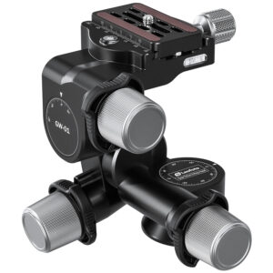 Leofoto GW-01 3-Way Geared Head with QR Plate
