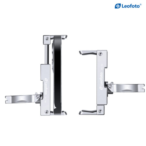 Leofoto PC-60 Mini Smartphone Clamp/Holder/Video/Selfie Stand with Arca-Compatible Dovetail in Black/Silver