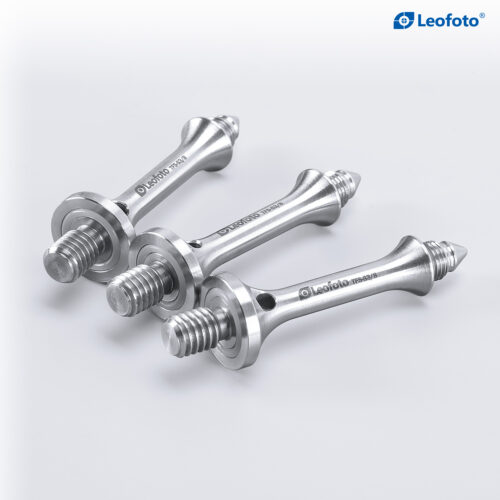 Leofoto TFS-S 3/8 | Set of 3 Long Spike/Rubber Foot Set 3/8'' Thread
