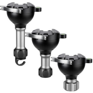 Leofoto YB-75LC / YB-75MC / YB-75SC Leveling Base with Handle for 75mm Bowl | Lever Release Arca Clamp