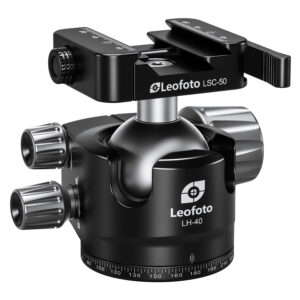 Leofoto LH-40SC Lever-Release Hybrid Clamp Ball Head for Shooting/Hunting