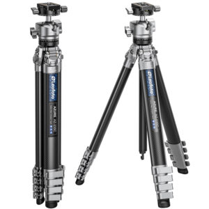 Leofoto AZ-235C+LH-30R（Silver & Black Two-Tone ） AZURE SERIES Ultra-Compact Tripod