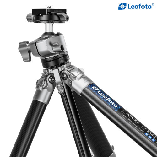Leofoto AZ-235C+LH-30R（Silver & Black Two-Tone ） AZURE SERIES Ultra-Compact Tripod